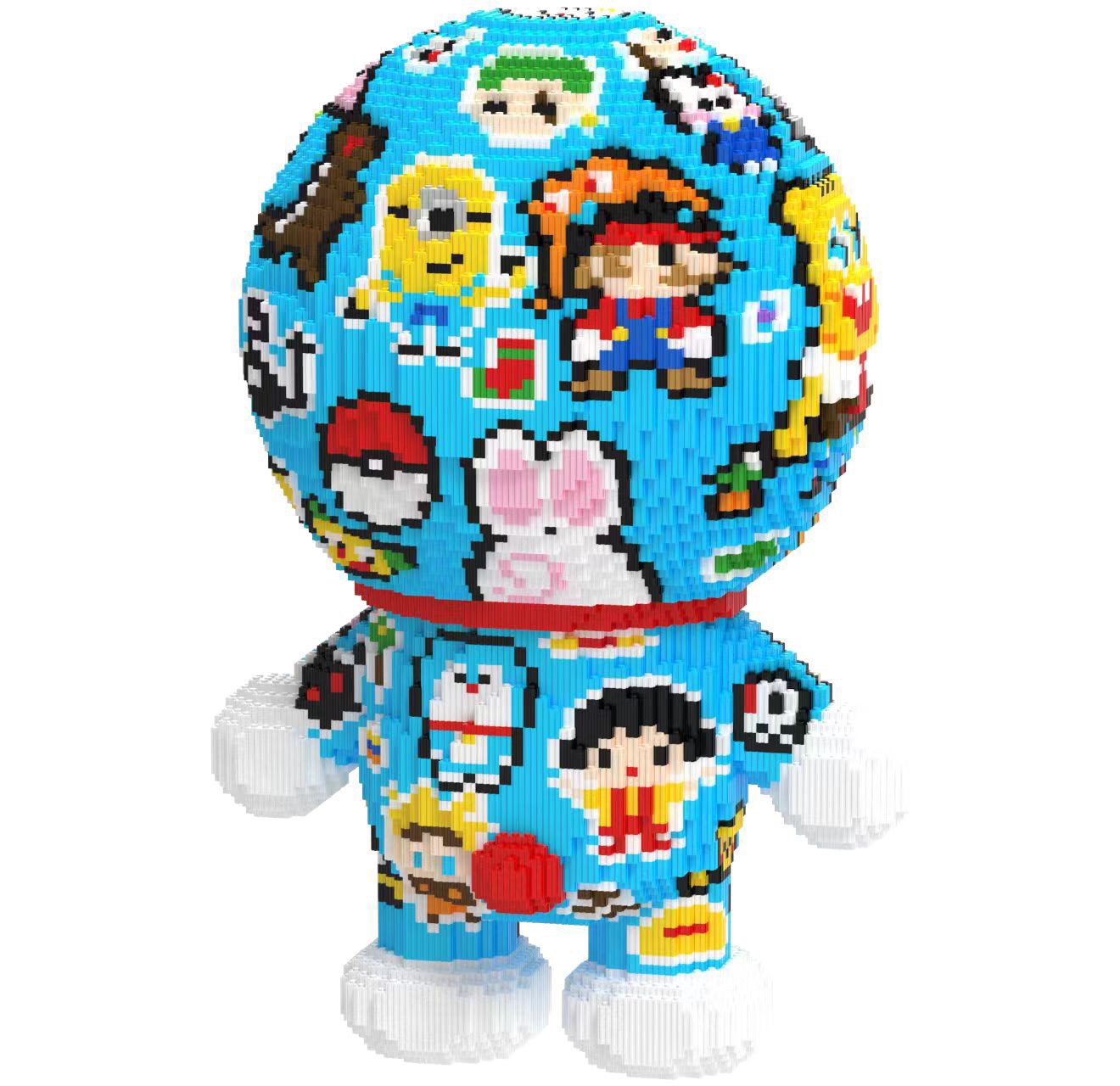 Bộ đồ chơi lắp ghép mô hình Doraemon 55cm xăm trổ