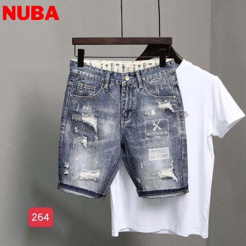 Quần short jean nam chất bò,cá tính trẻ trung, NUBA 264 TCS