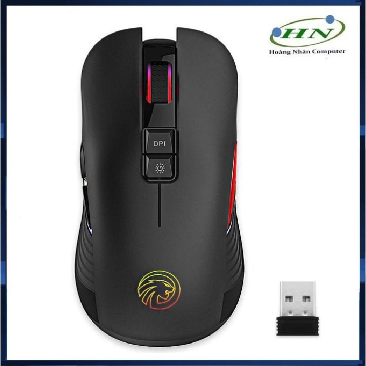 Chuột GAME FMOUSE M600 LED 7 MÀU không dây sử dụng Pin Sạc