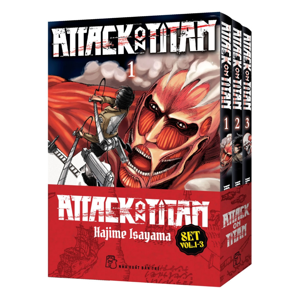 Truyện Attack On Titan - Combo 1-3 (Tặng kèm card PVC)