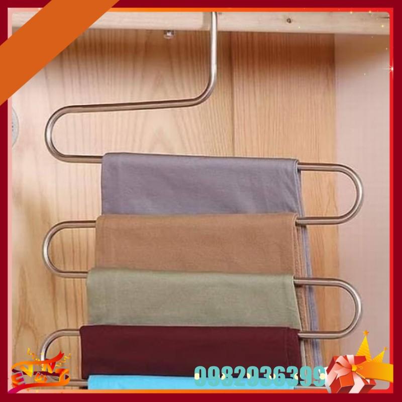 Móc Treo Quần Áo Inox 5 Tầng Thông Minh
