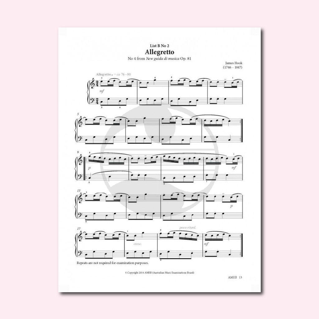 Sách Piano Series 17 Preliminary
