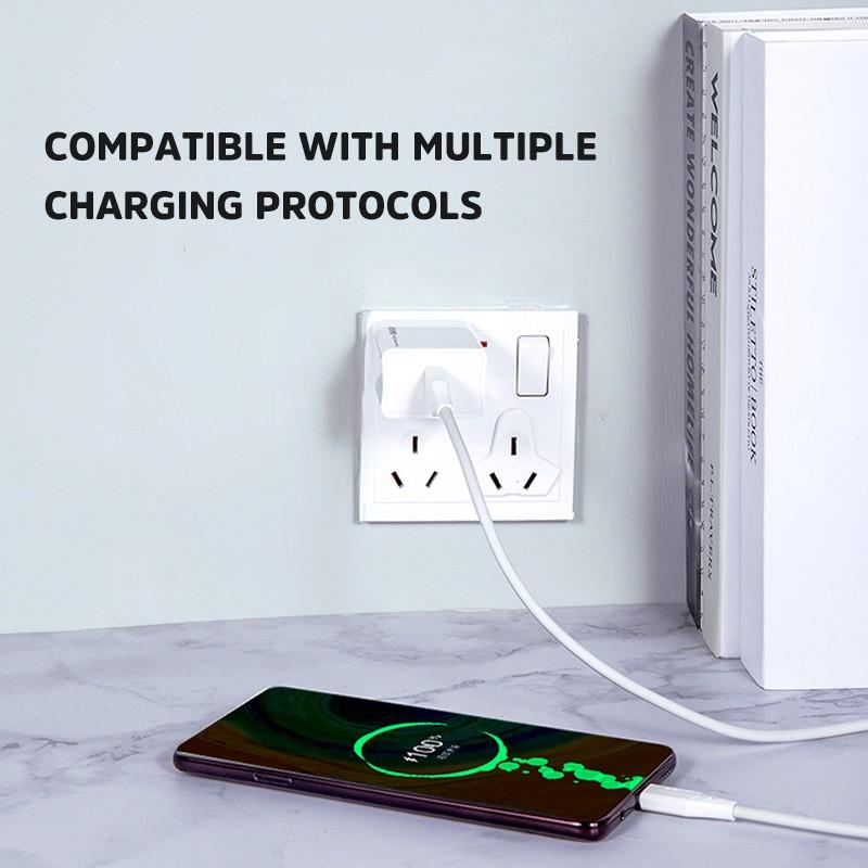 Củ Sạc Nhanh Kivee 22.5W 5A USB 100-240V cho iPhone Huawei Xiaomi Samsung OPPO vivo-Hàng chính hãng