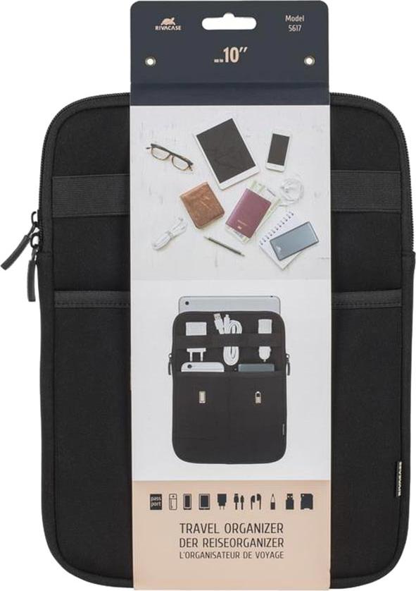 Túi Phụ Kiện RIVACASE 5617 - 10" Travel Organizer - Đen (225 x 300 x 25 mm)