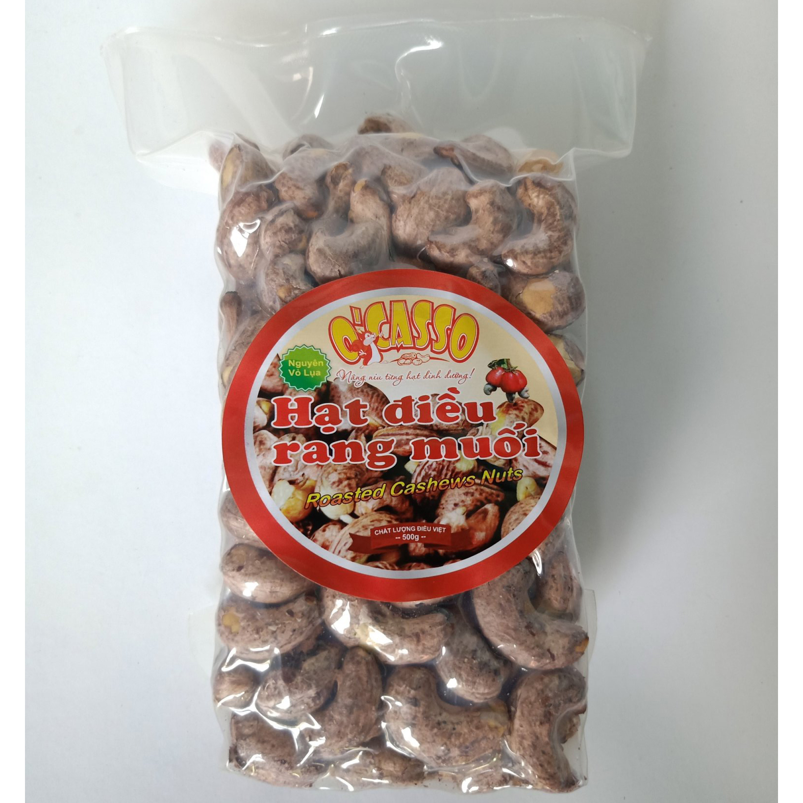 1Kg Hạt Điều Rang Muối Vỏ Lụa Loại Cồ O'Casso