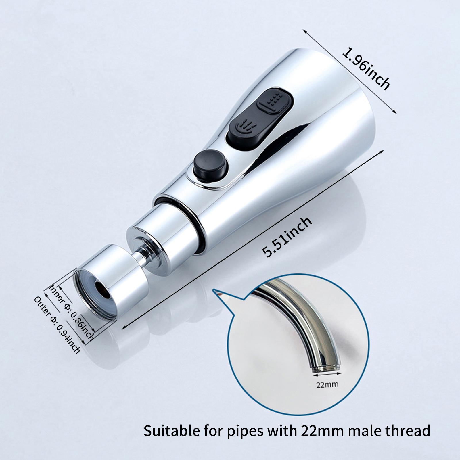 Đầu Phun Nước Vòi Xoay 360 ° 3 Chức Năng