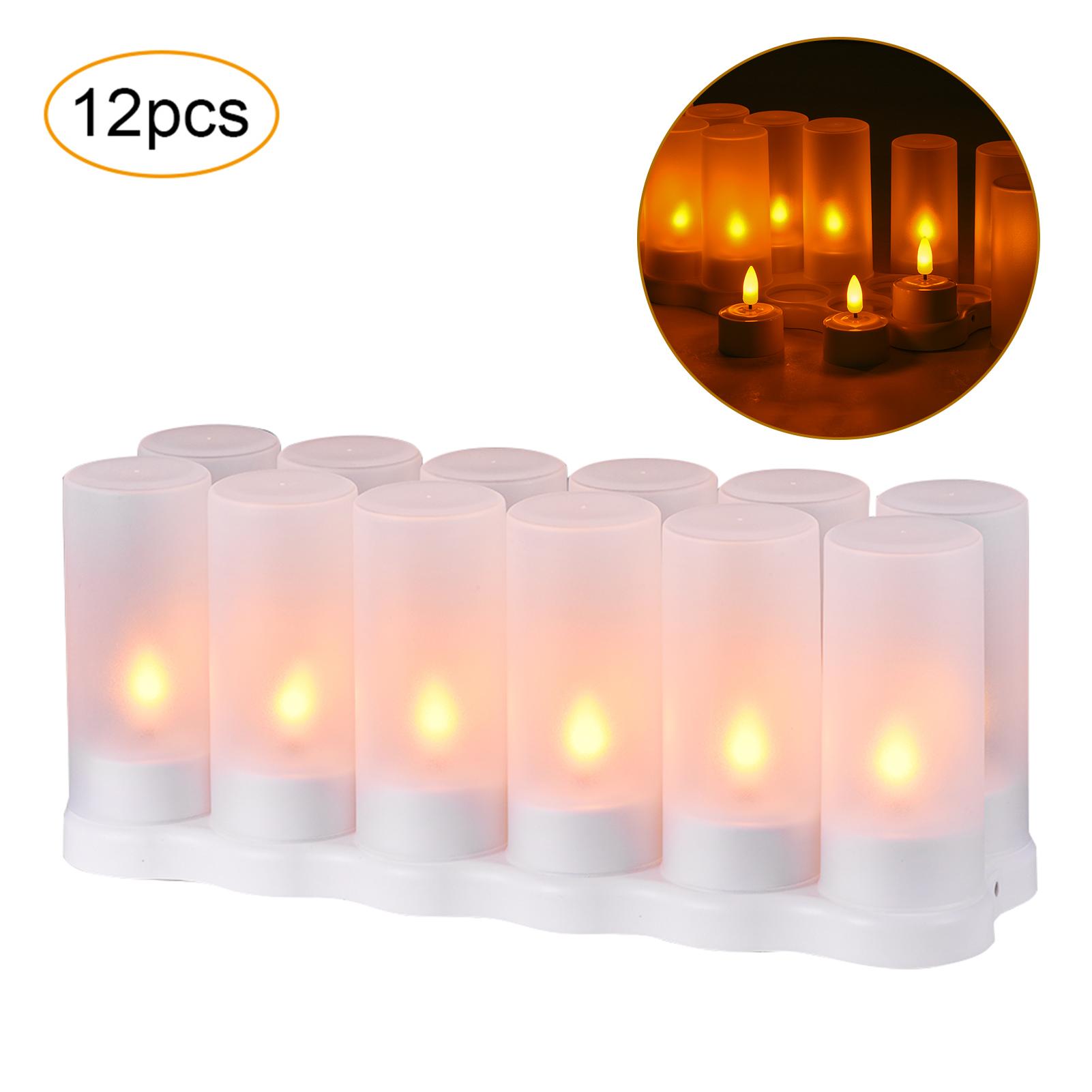 Set 12 Nến Điện Tử Sạc Điện Đèn Led