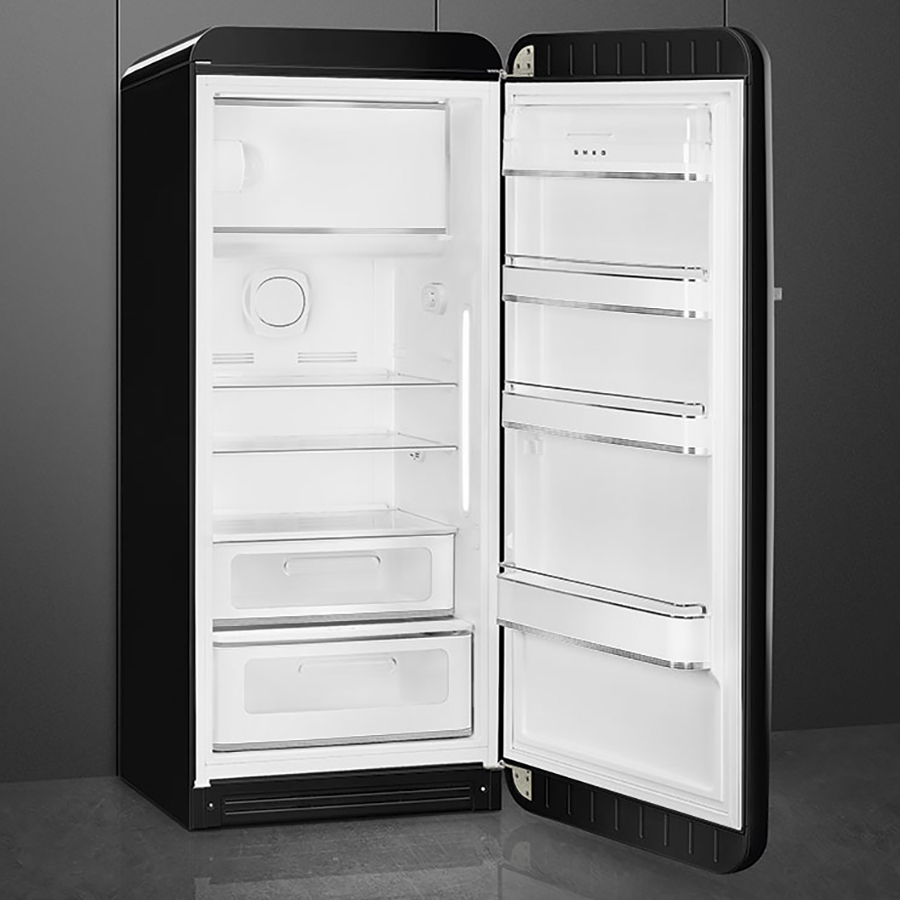 Tủ lạnh độc lập SMEG màu đen FAB28RBL5 281L - Giao Hàng HCM
