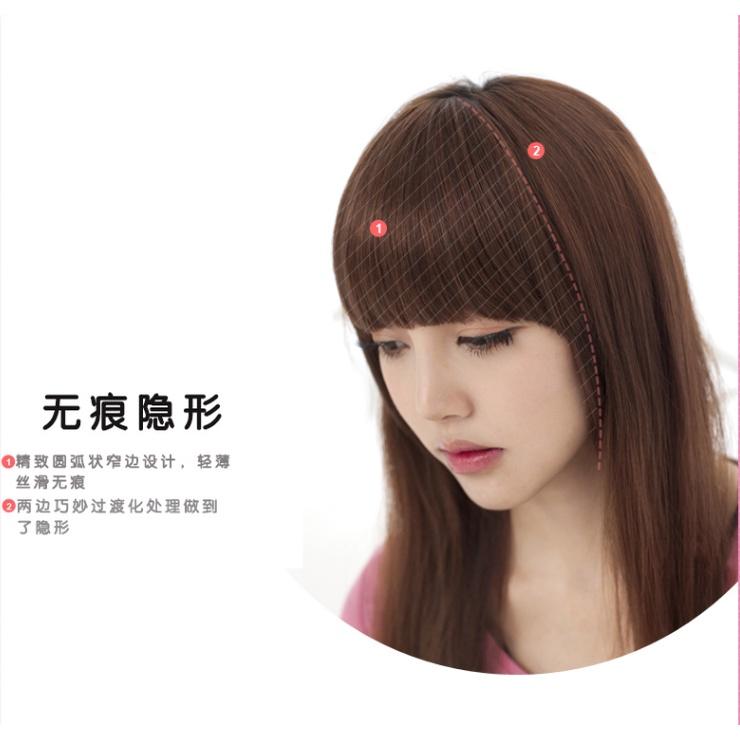 Tóc Mái Ngang Giả Hàn Quốc có mai y như tóc thật