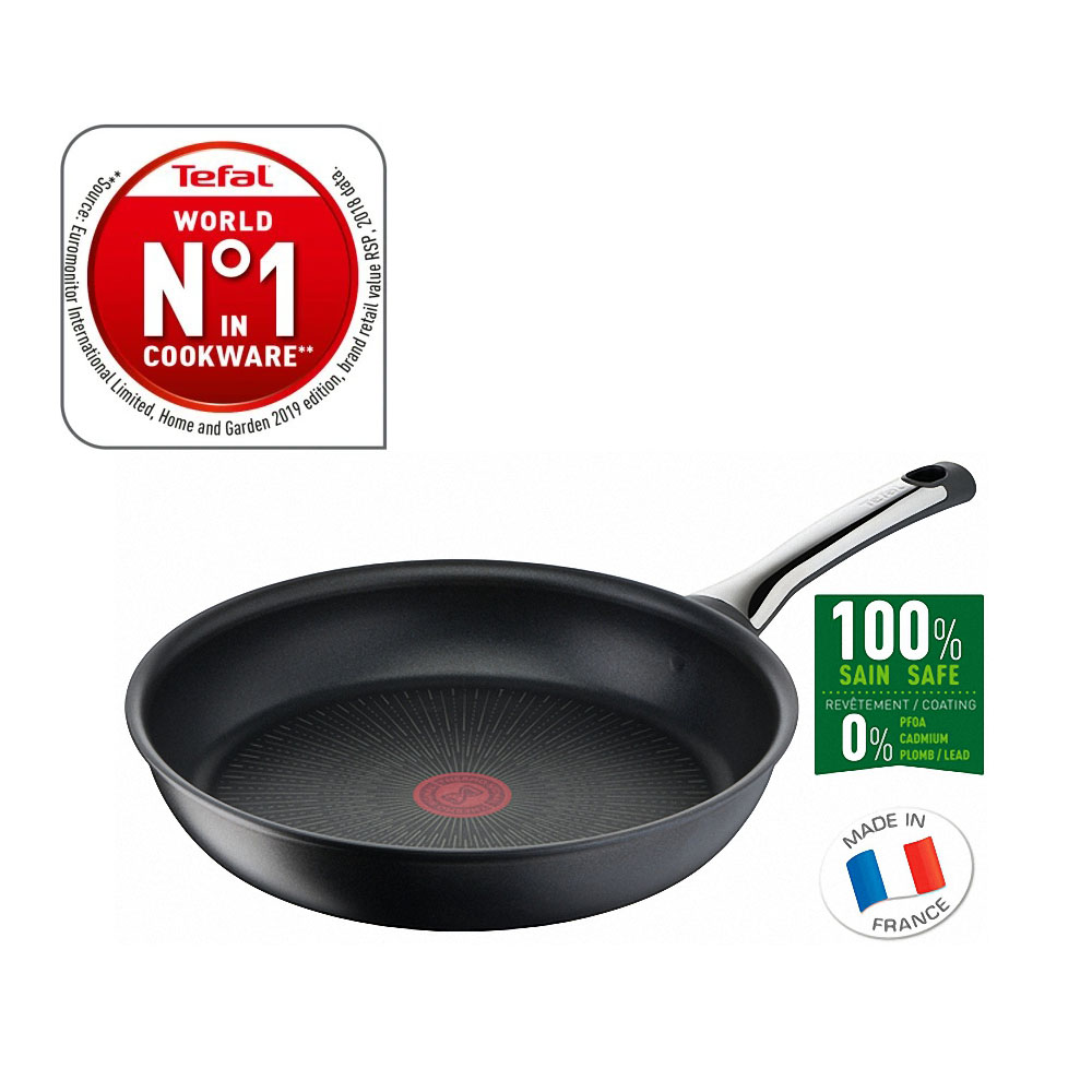 Chảo Phủ Titanium Excellence TEFAL G26906 - Nhập Khẩu Đức Đường Kính 28 Cm Bền Gấp 6 Lần Chảo Thường - Hàng Nhập Khẩu