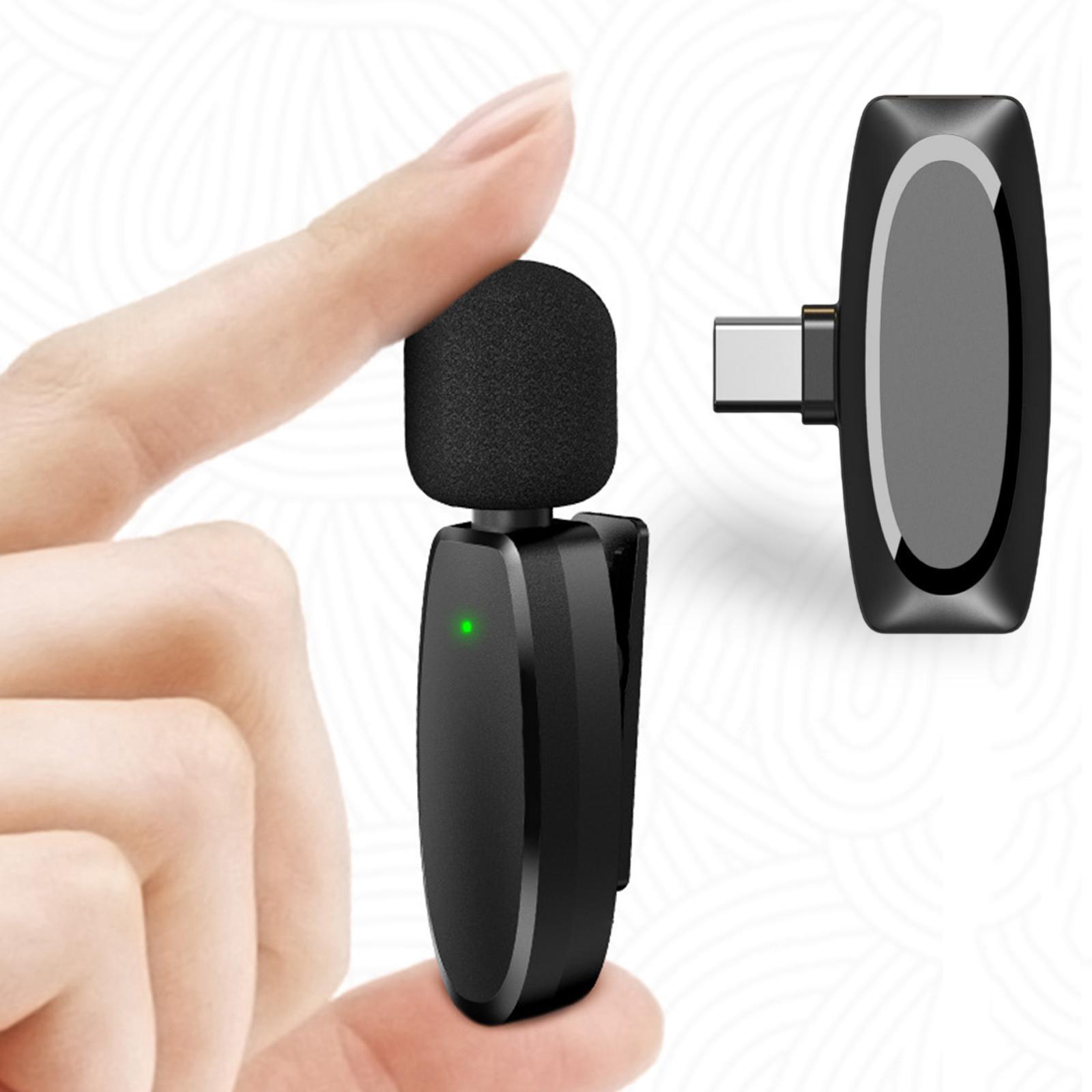 Wireless Lavalier Microphone Noise Reduction Mini Mic for Android Youtubers