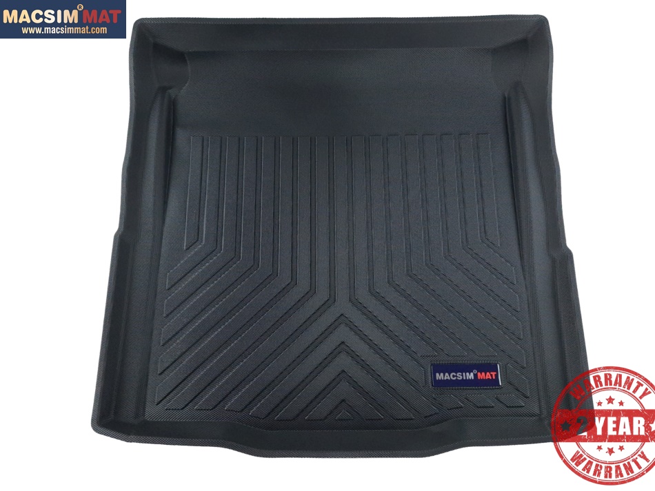 Thảm lót cốp xe ô tô BMW 3 series nhãn hiệu Macsim chất liệu TPV cao cấp màu đen