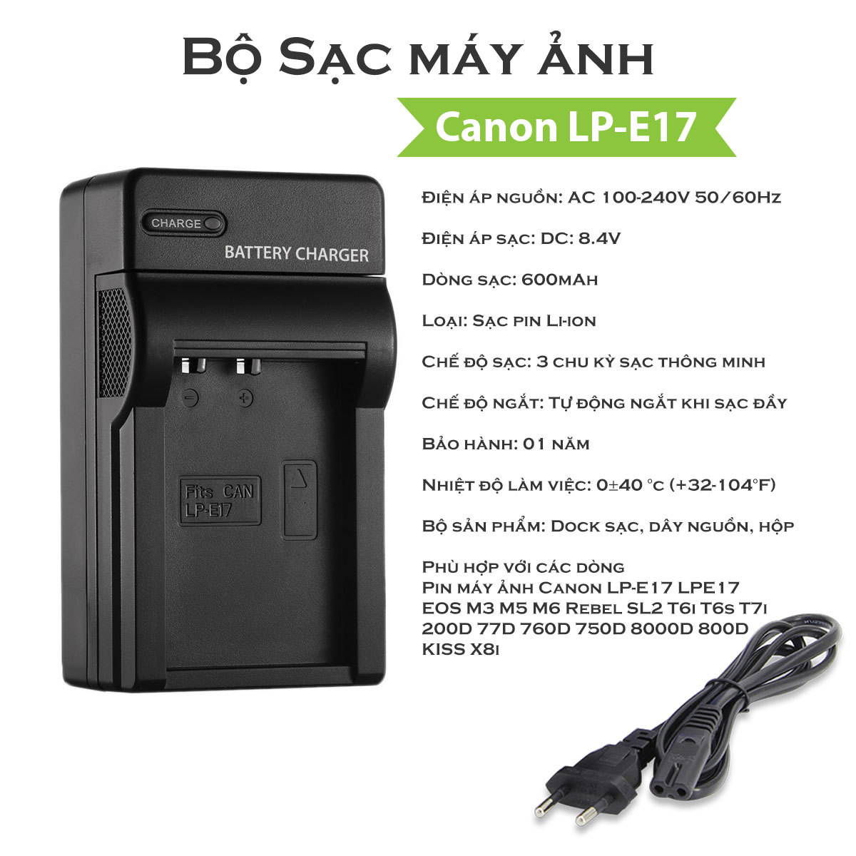 Hình ảnh Sạc pin máy ảnh Canon LP-E17