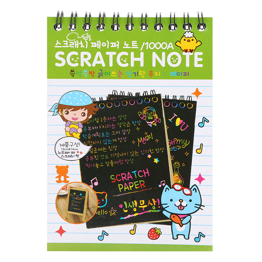 Sổ Cào Ma Thuật Scratch Note A6 - Màu Ngẫu Nhiên