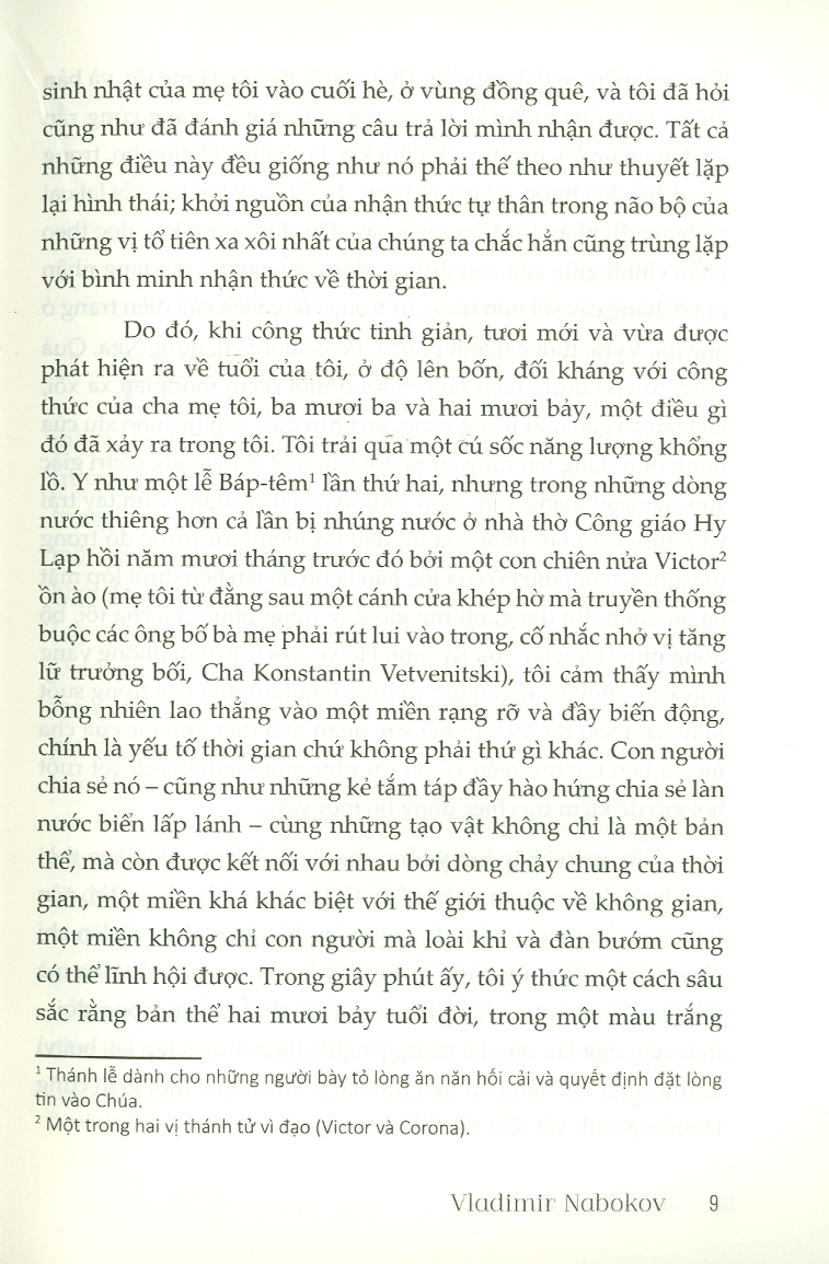 NÓI ĐI, KÝ ỨC - Vladimir Nabobov – Orkid dịch - Bách Việt Books – NXB Dân Trí