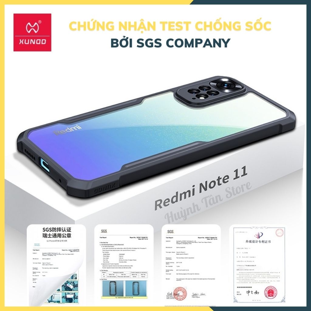 Ốp lưng chống sốc xundd cho redmi note 11 4g bảo vệ camera - hàng nhập khẩu