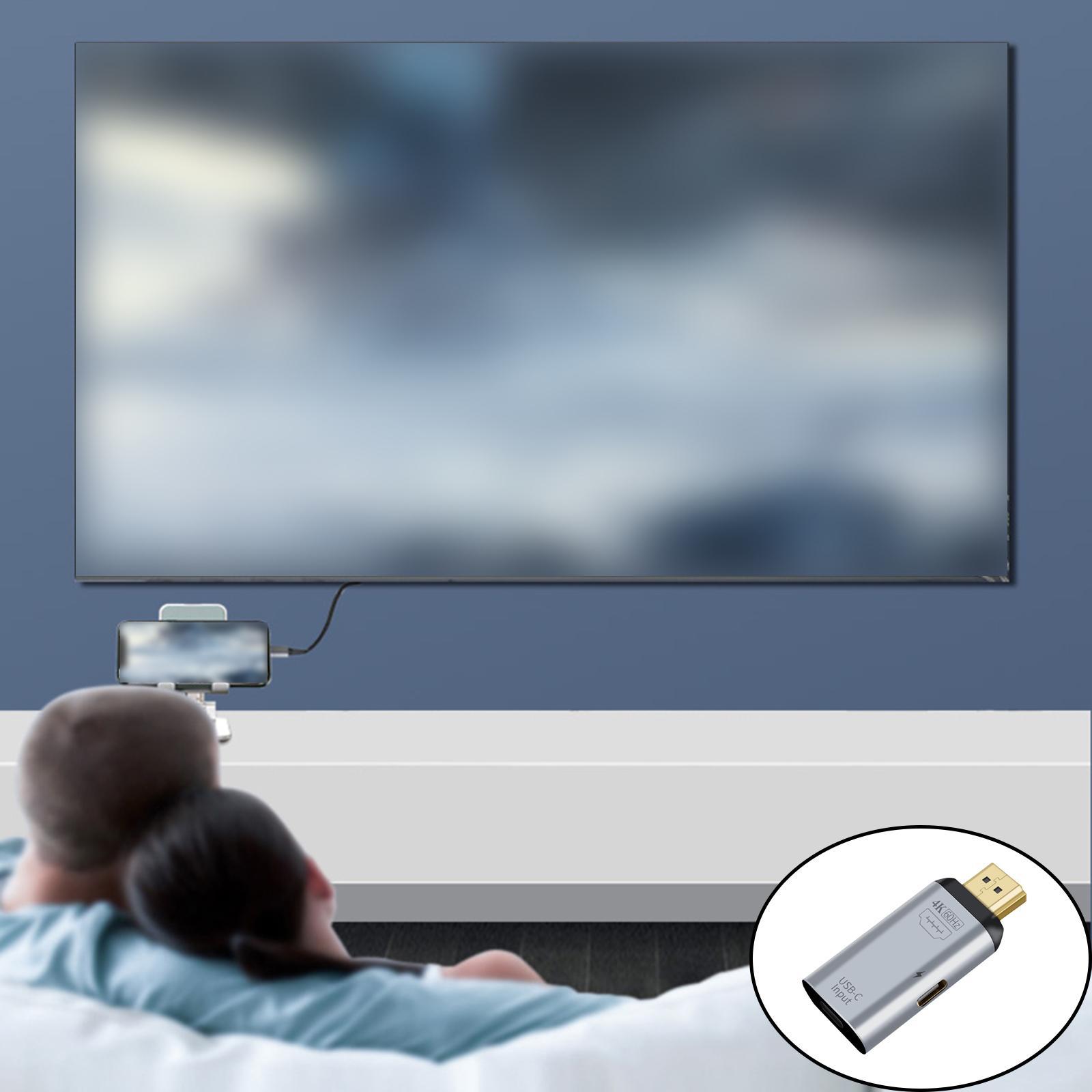 Type-C Female to Male External Connector Convert 4K 60Hz Adapter for Phone book Laptop