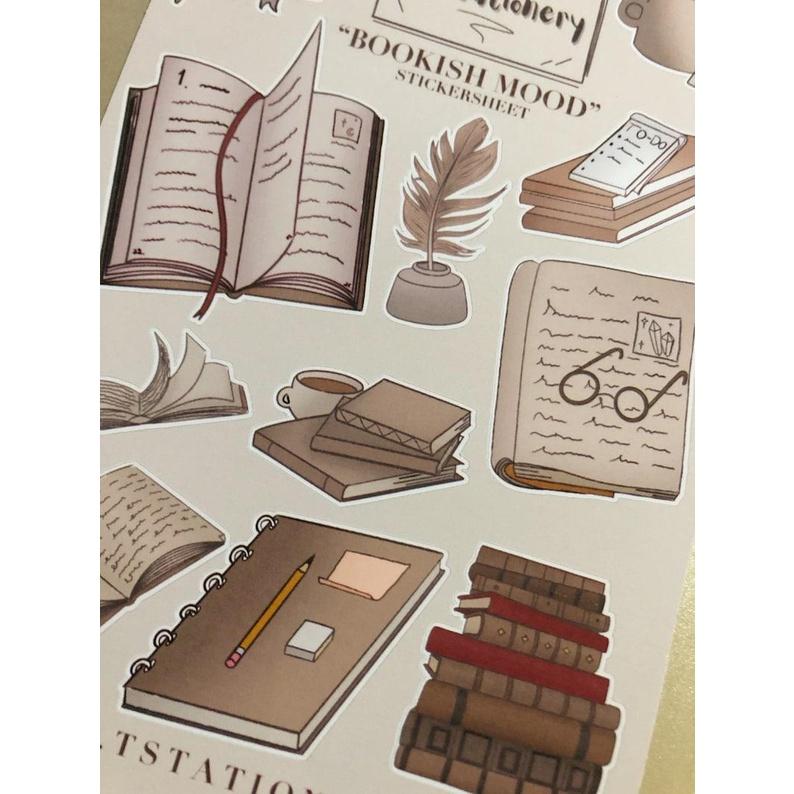 Sticker sheet bookish mood - chuyên dán, trang trí sổ nhật kí, sổ tay | Bullet journal sticker - stc003
