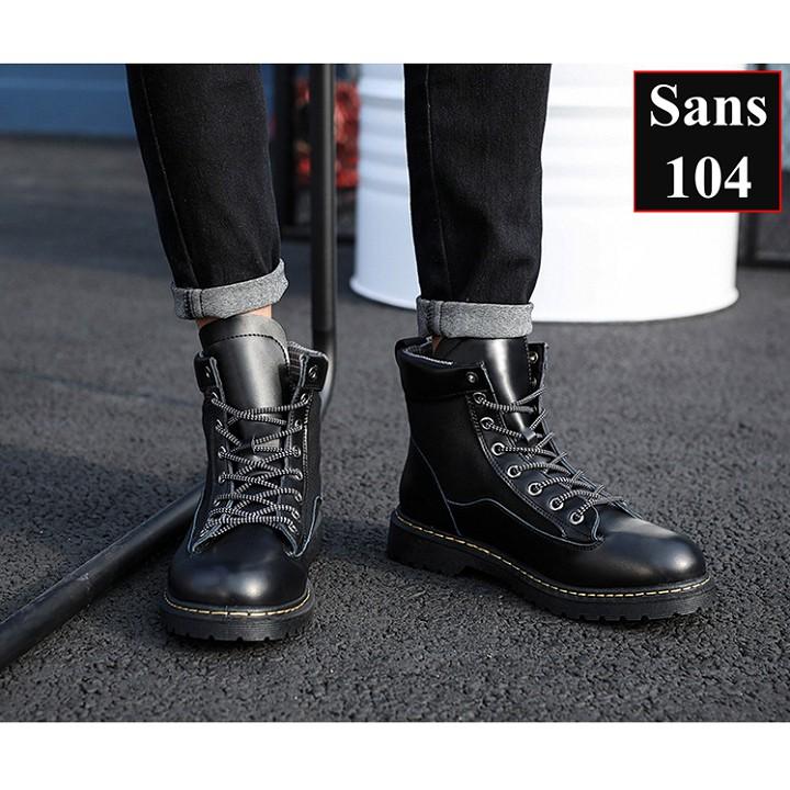 Giày Nam Cao Cổ Giầy Boot Nam Sans104