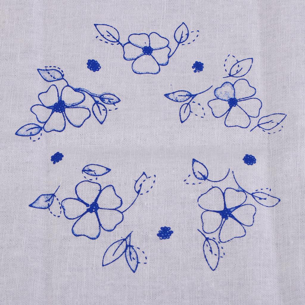 Pre - Printed   Flower   Pattern   Decorative   Embroidery   Stumpwork   Kit