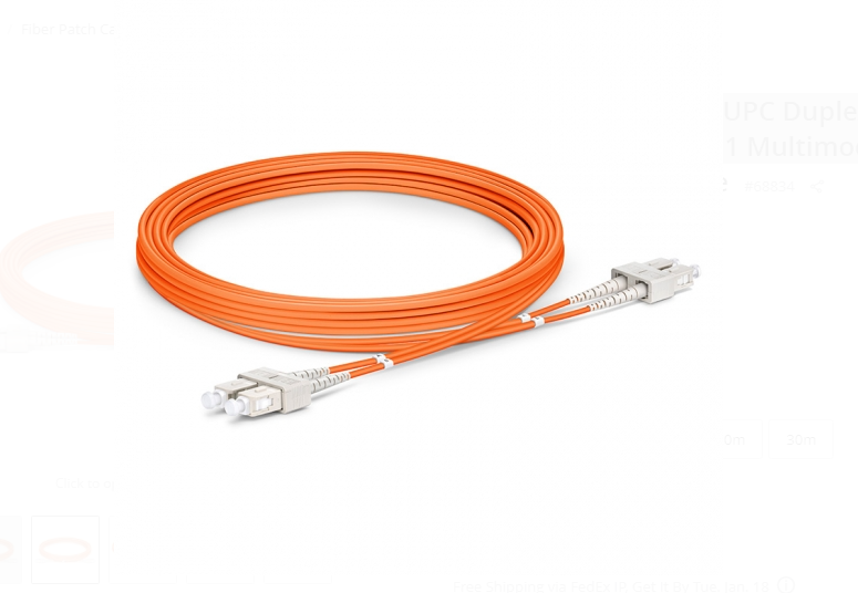 Dây nhảy quang SC UPC to SC UPC Duplex 3.0mm PVC (OFNR) OM1 Bunch - Xmethod Network - Hàng chính hãng