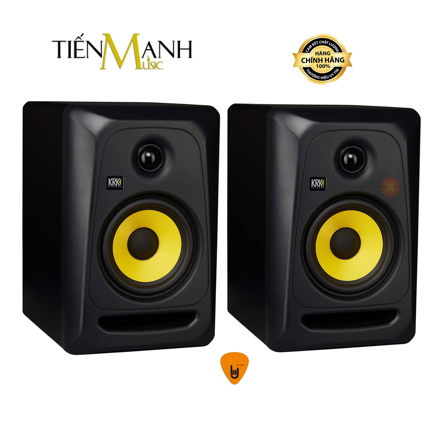 Loa Kiểm Âm KRK Classic 5 CL5G3 Powered Studio Monitor Speaker Nghe Nhạc CL5 G3 Hàng Chính Hãng - Kèm Móng Gẩy DreamMaker