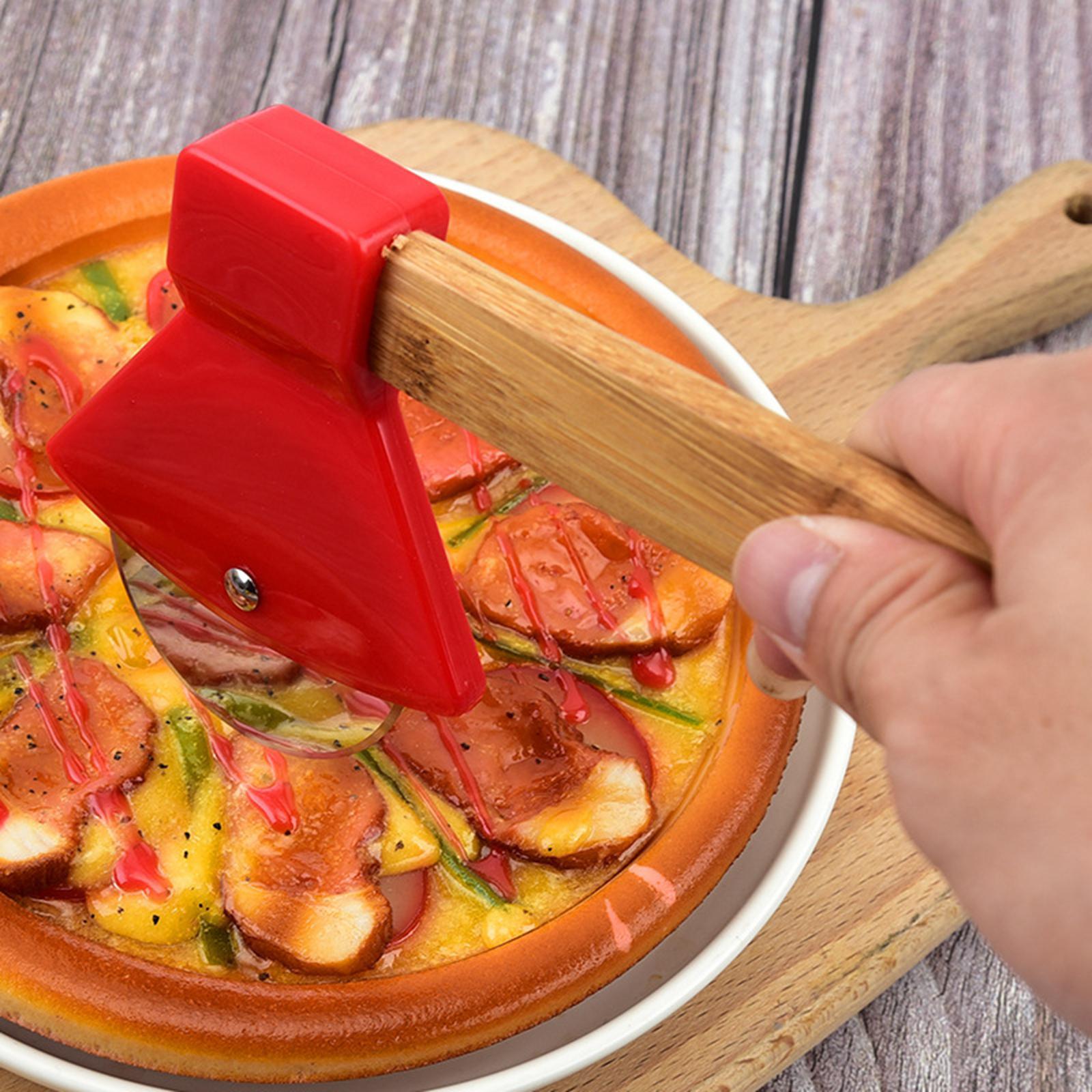 Pizza Cutter Wheel Comfortable Grip Easy to Clean for Pancakes Waffles