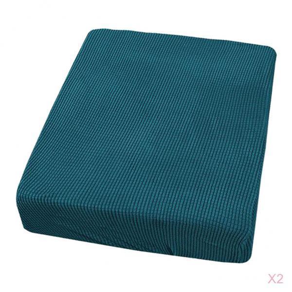 2 Pcs 1 Seater Spandex Fabric Sofa Futon Seat Cushion Covers