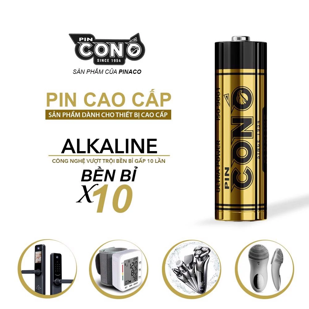 Combo 4 vỉ Pin Con Ó Alkaline LR6 - Size AA - Vỉ 2 viên