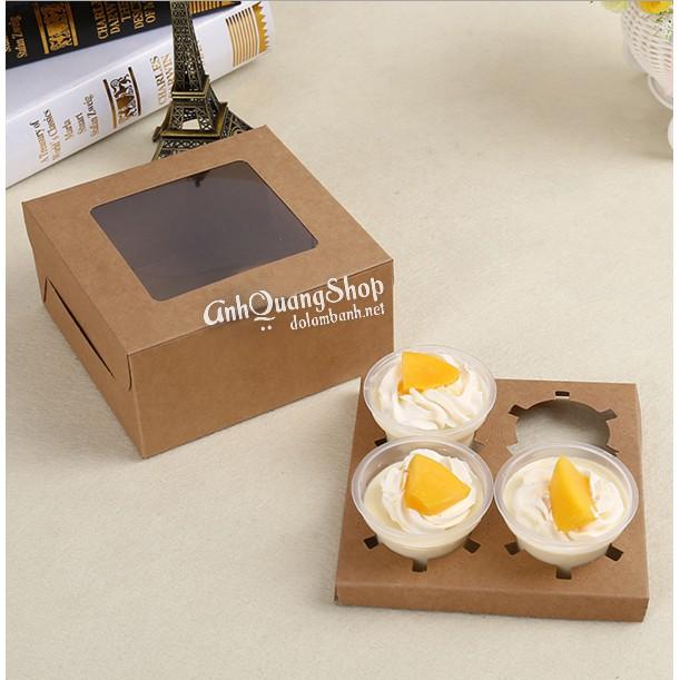 Hộp đựng cupcake 4 chiếc
