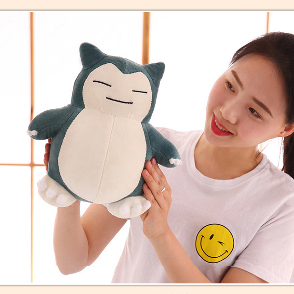 Gấu Bông Pokemon Snorlax Ham Ngủ Gb24 (Tặng 1 Móc Khóa Dây Da Pu Đính Đá Lấp Lánh Màu Ngẫu Nhiên