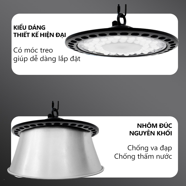Đèn LED nhà xưởng UFO 150w , đèn công nghiệp - K1562