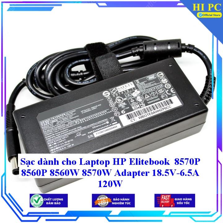 Sạc dành cho Laptop HP Elitebook 8570P 8560P 8560W 8570W Adapter 18.5V-6.5A 120W - Hàng Nhập Khẩu