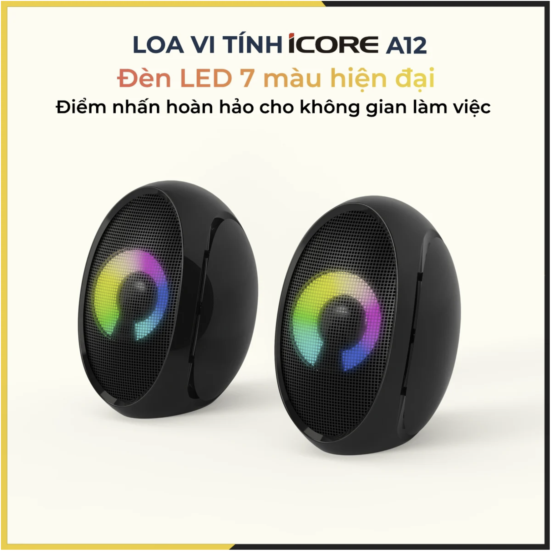 Loa Vi Tính 2.0 iCore A12 - Hàng Chính Hãng