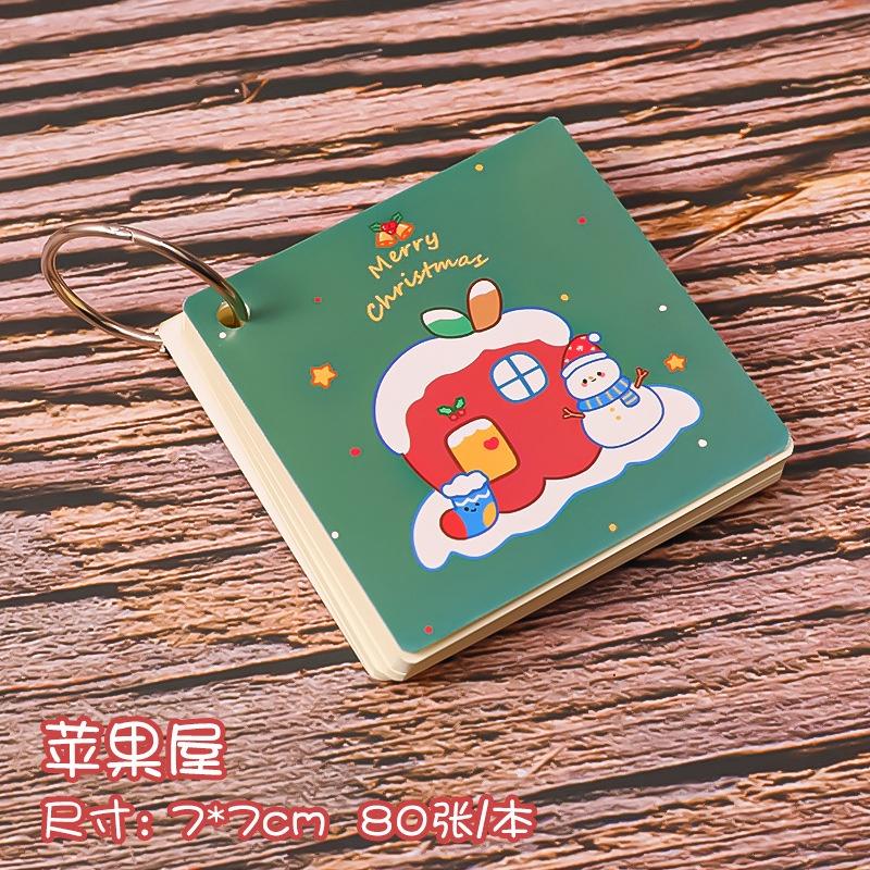 Note ghi chú kèm móc noel Merry Christmas 7*7cm 80 tờ - VPP Thỏ Hồng