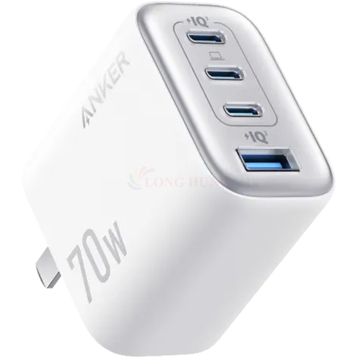 Cốc sạc Anker Zolo Fast Charging 1USB 3Type-C 70W A121C - Hàng chính hãng