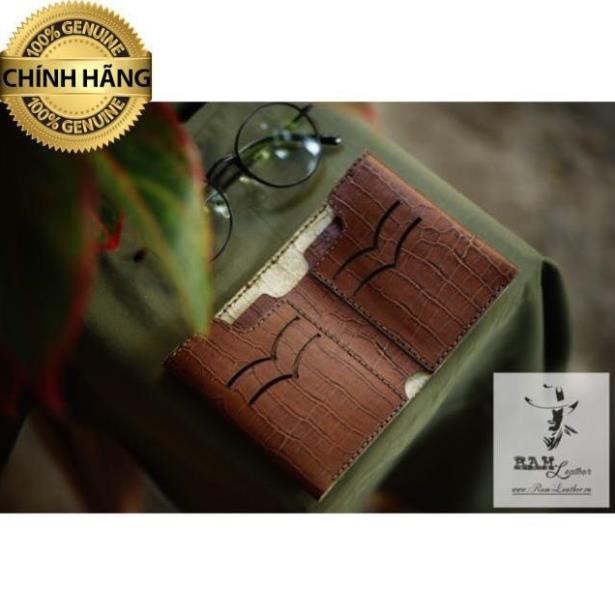 VÍ DÁNG ĐỨNG FREE STYLE VÂN CÁ SẤU-CHÍNH HÃNG RAM LEATHER .