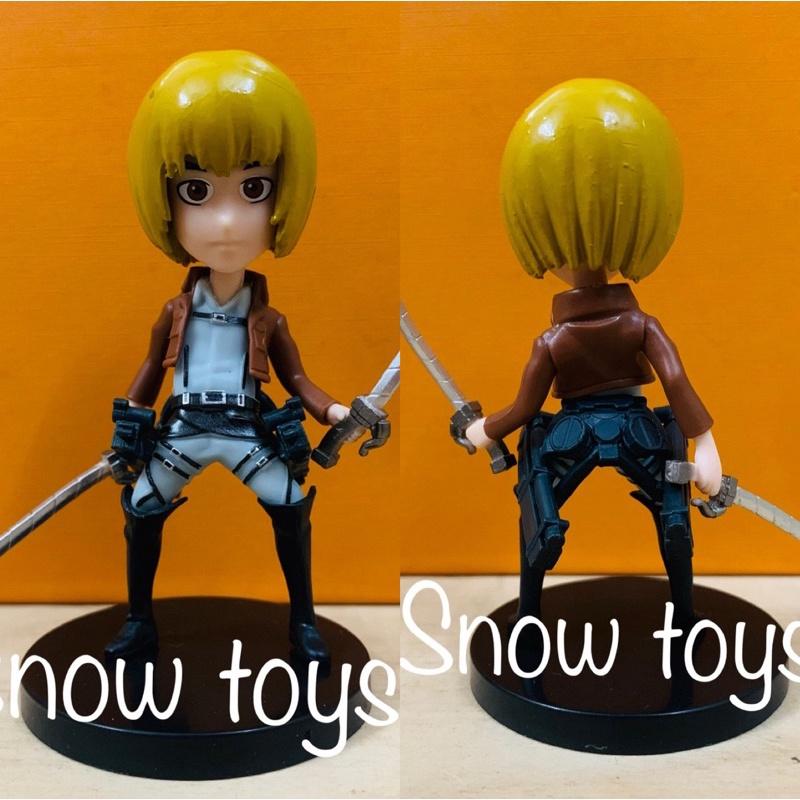 Mô hình Attack On Titan - AOT - Đại chiến Titan - 6 nhân vật Eren Mikasa Armin Hange Sasha Levi - Cao 9~10cm