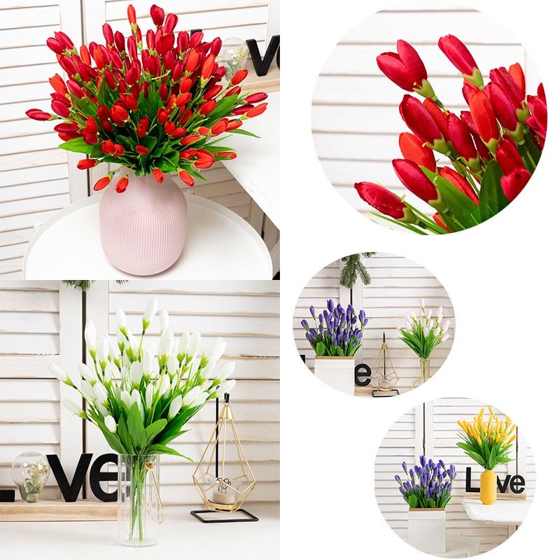 Hoa Tulip Nhân Tạo Trang Trí Văn Phòng/Tiệc Cưới
