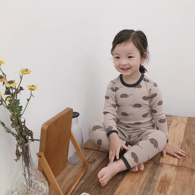 Bộ thu đông dài tay cho bé gái/ trai Ambb Kids - Hàng Trung Quốc cực đẹp