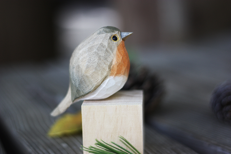 Tượng Chim Gỗ Little Fat Birds