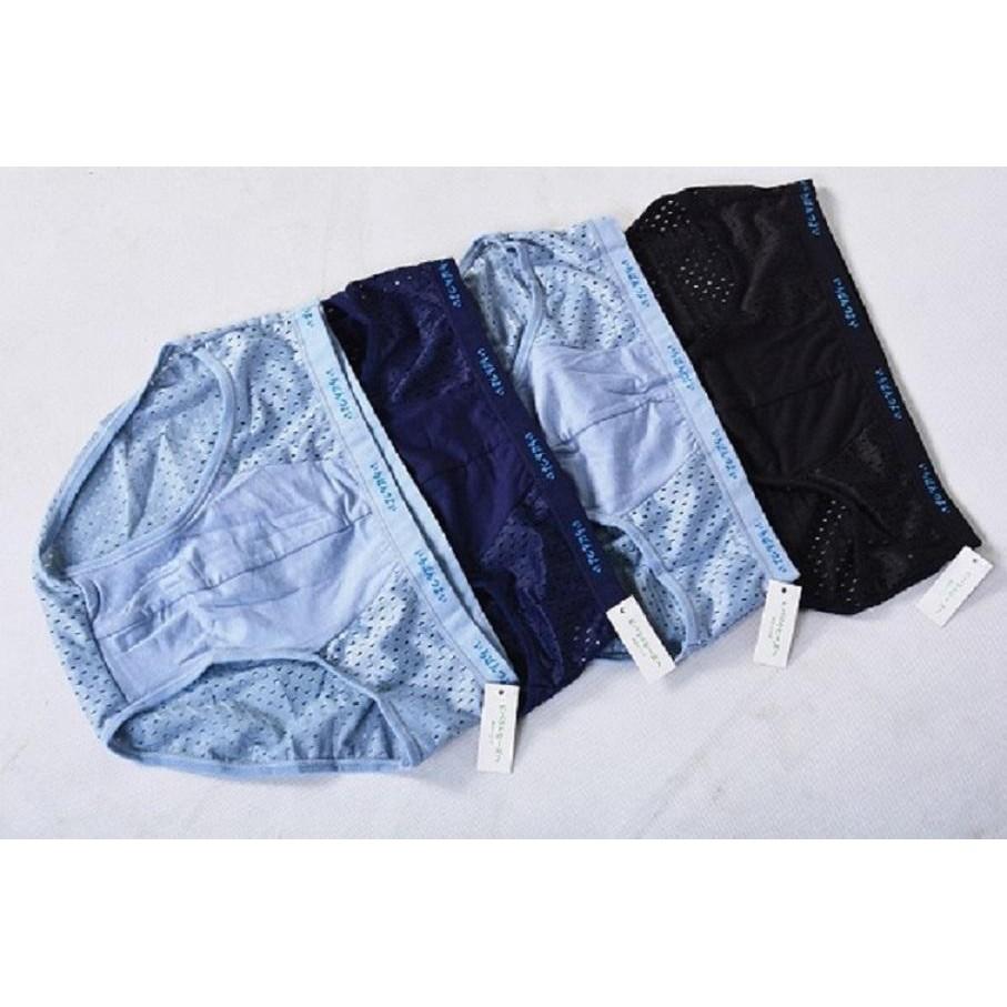 Sịp nam tam giác Freeship từ 50k 5 quần lót nam tam giác xuất nhật- sịp chéo với chất cotton thấm hút mồ hôi