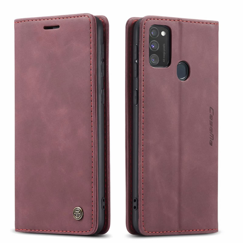 Bao da cao cấp dành cho SamSung Galaxy M30s dạng ví chính hãng Caseme - Hàng Nhập Khẩu