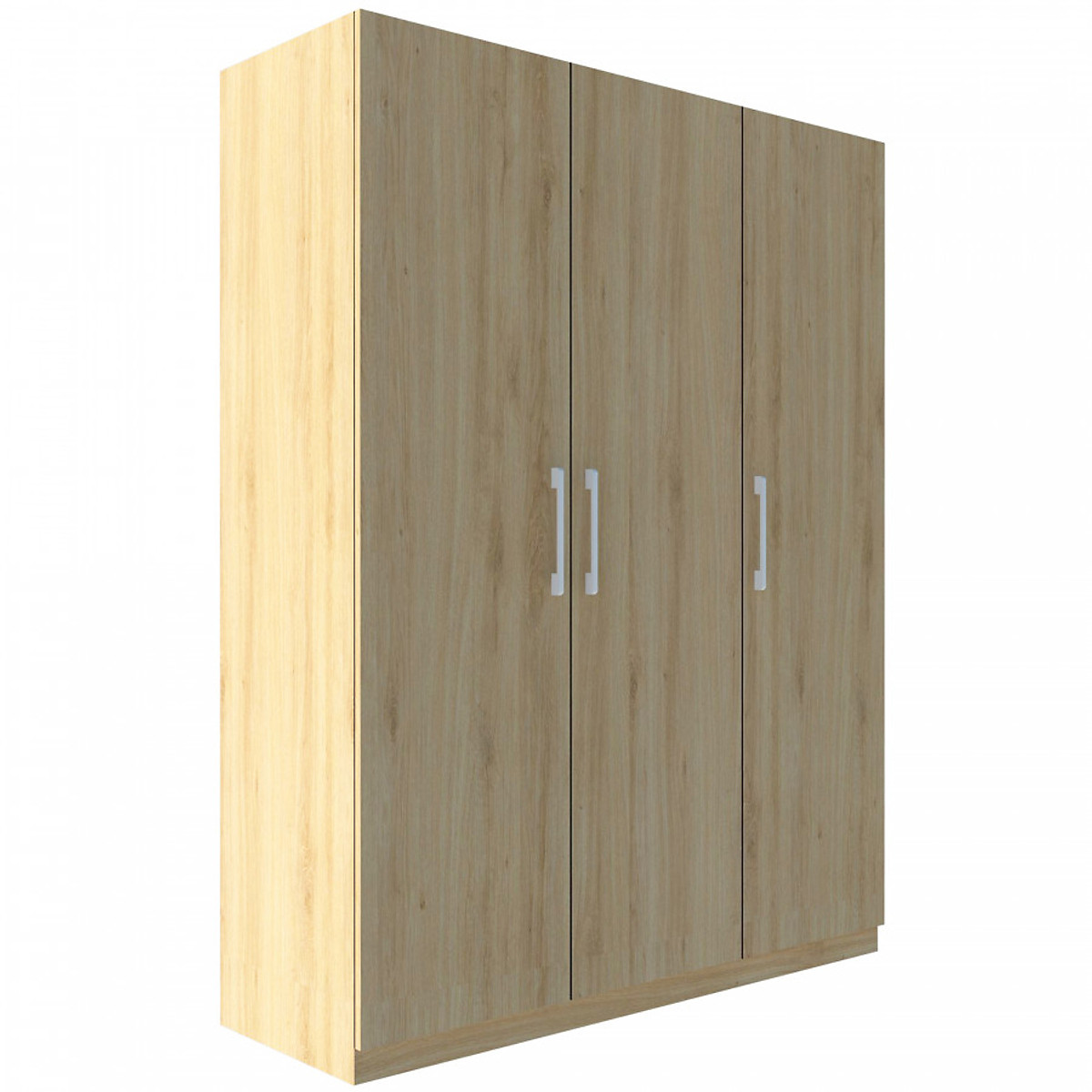 Tủ quần áo gỗ MDF Tundo 3 cánh màu sồi 140 x 55 x 200cm