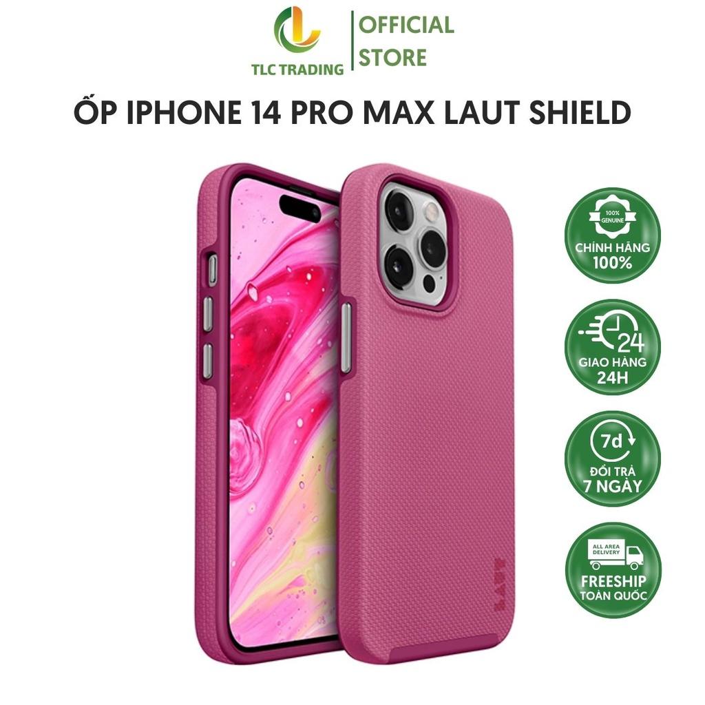 Ốp Lưng Dành Cho IPhone 14 Pro Max LAUT Shield Thiết Kế Đơn Giản Bảo Vệ Toàn Diện Nhiều Màu - Hàng chính hãng