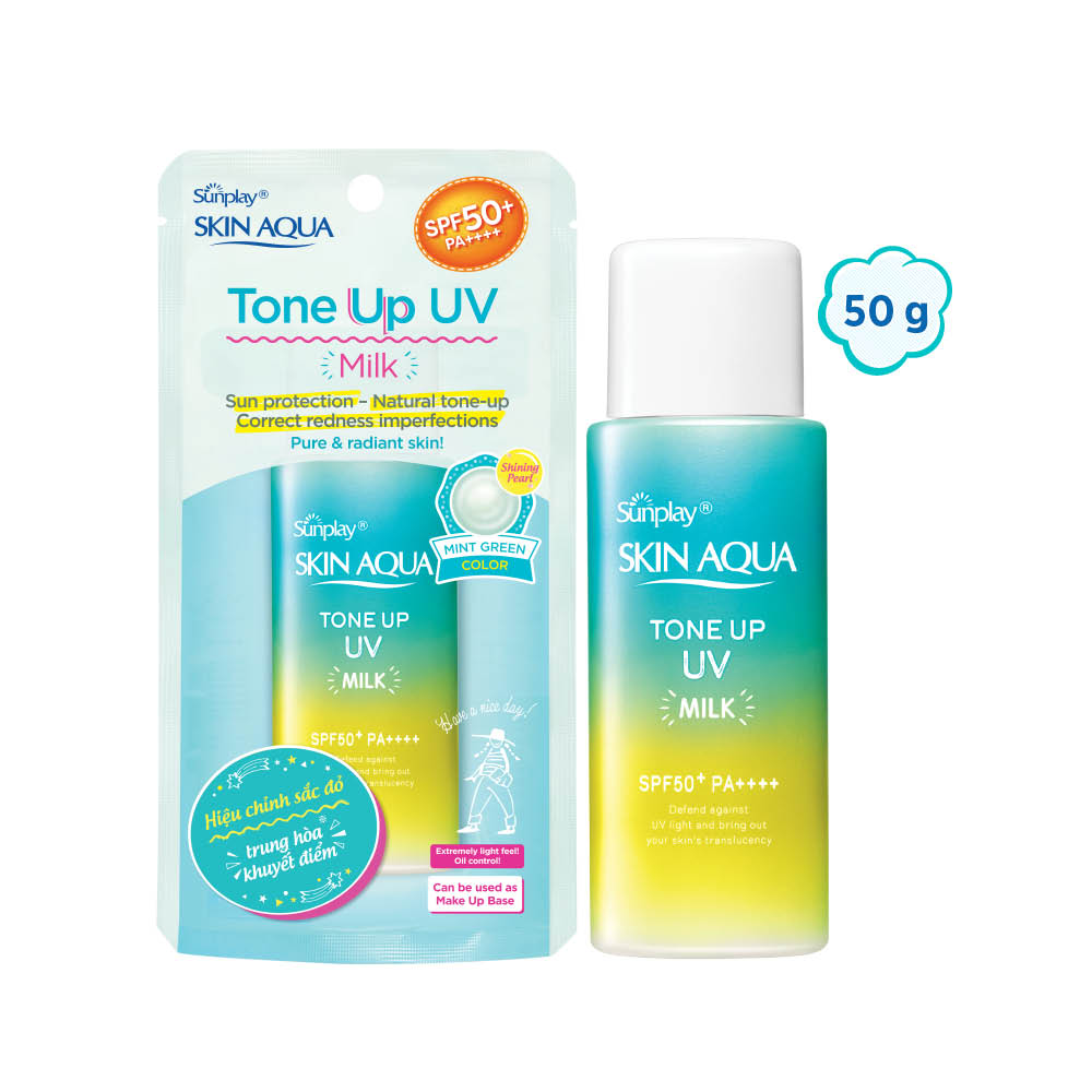 Sữa chống nắng nâng tông dành cho da dầu/hỗn hợp Sunplay Skin Aqua Tone Up UV Milk