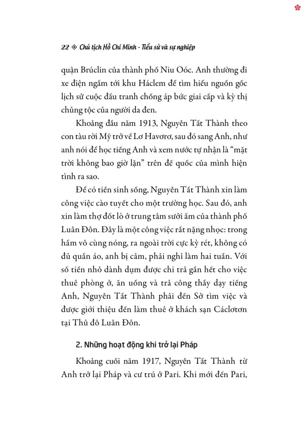 Chủ tịch Hồ Chí Minh - Tiểu sử và sự nghiệp -bản in 2025