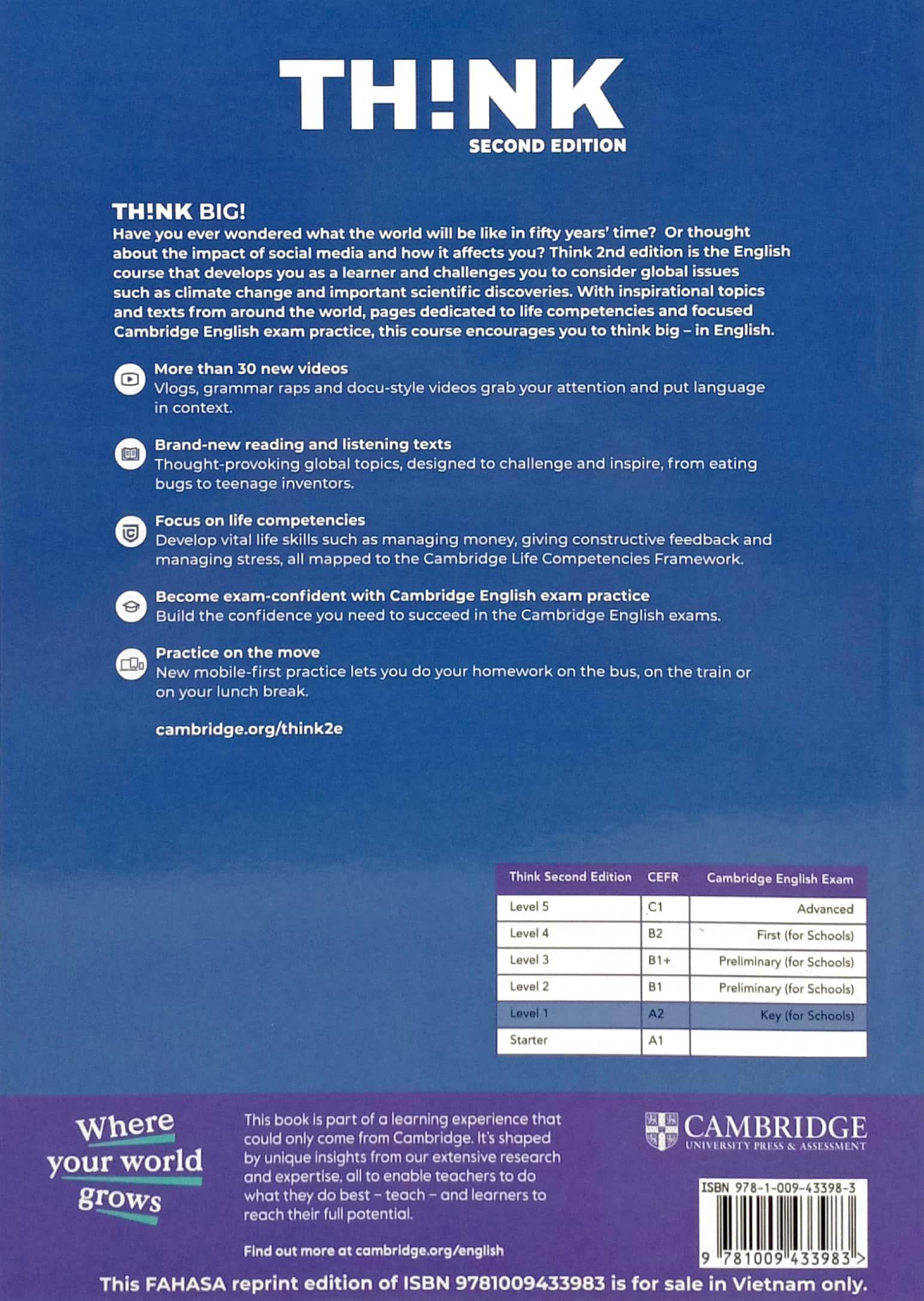 Think Level 1 Workbook A2 - 2nd Edition