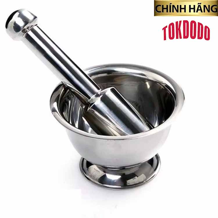 Bộ Cối Chày Inox Cao Cấp Sáng Bóng Bền Đẹp Đủ Kích Cỡ