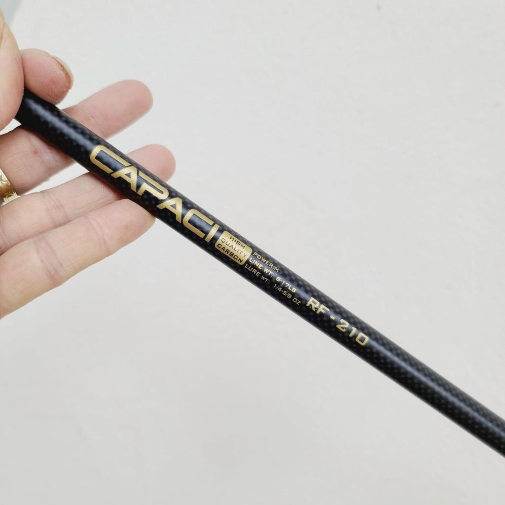 Cần lure rút gọn Capaci, chiều dài rút gọn 33cm-35cm phukiencaulure cần rút gọn câu lure cao cấp